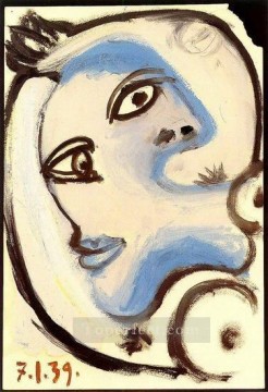 Cabeza Mujer 6 1939 cubista Pablo Picasso Pinturas al óleo